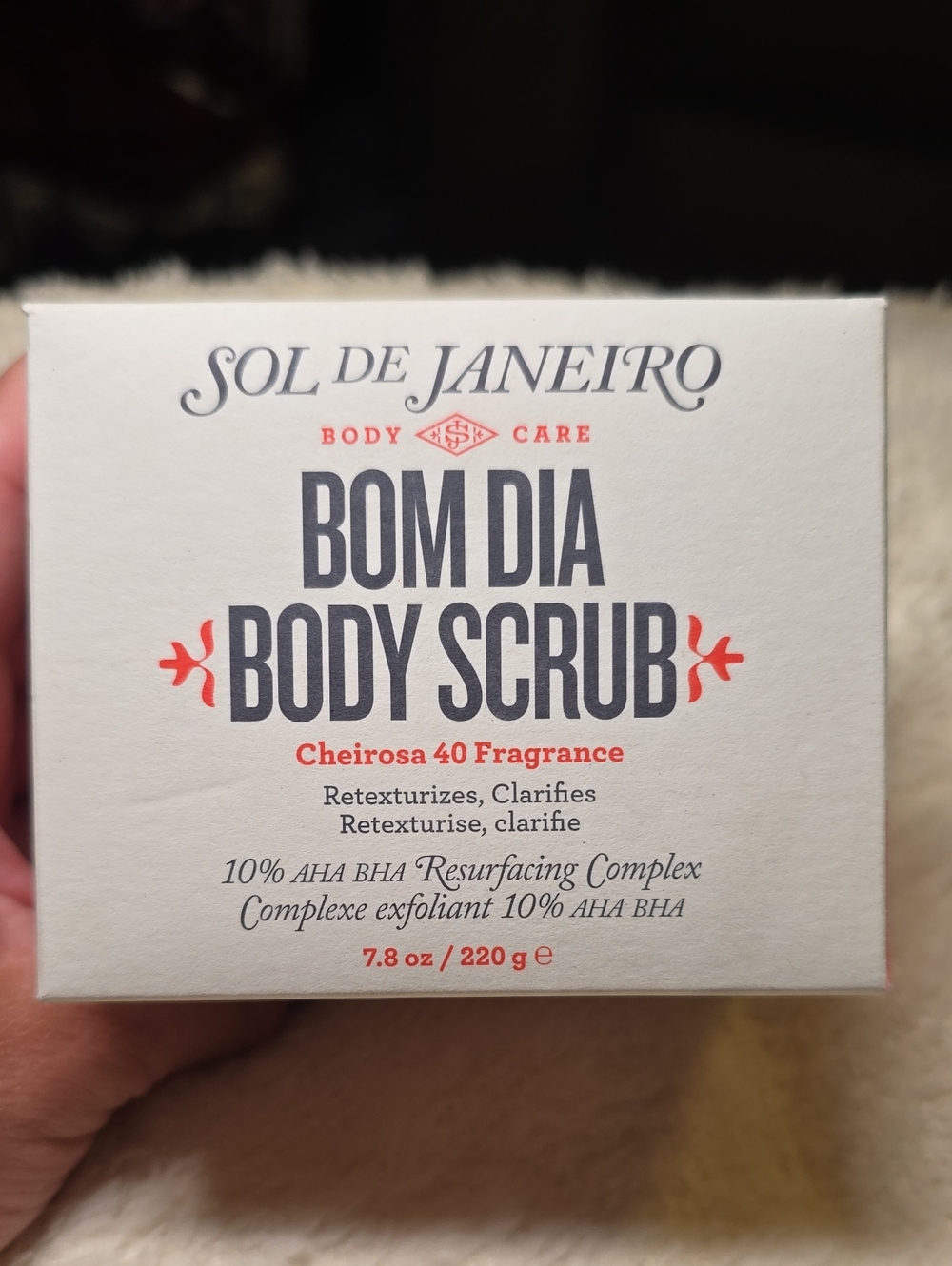 Sol de Janeiro Bom Dia Body Scrub - White with Coral Accents